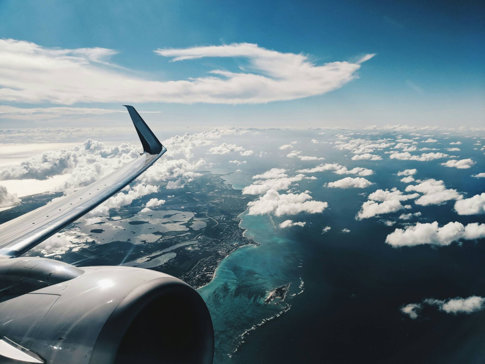airplane in the sky