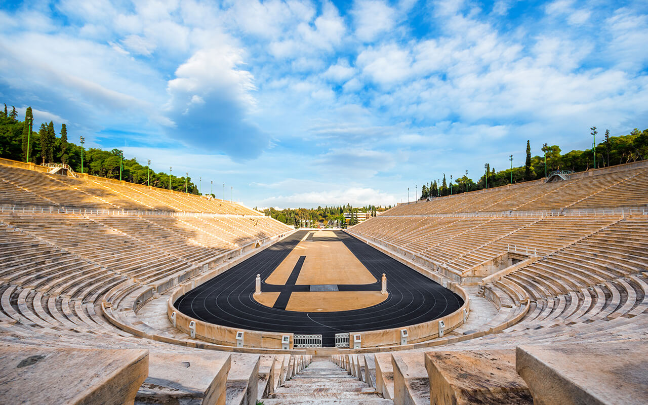 Panathenaic Stadium in Athens, Greece