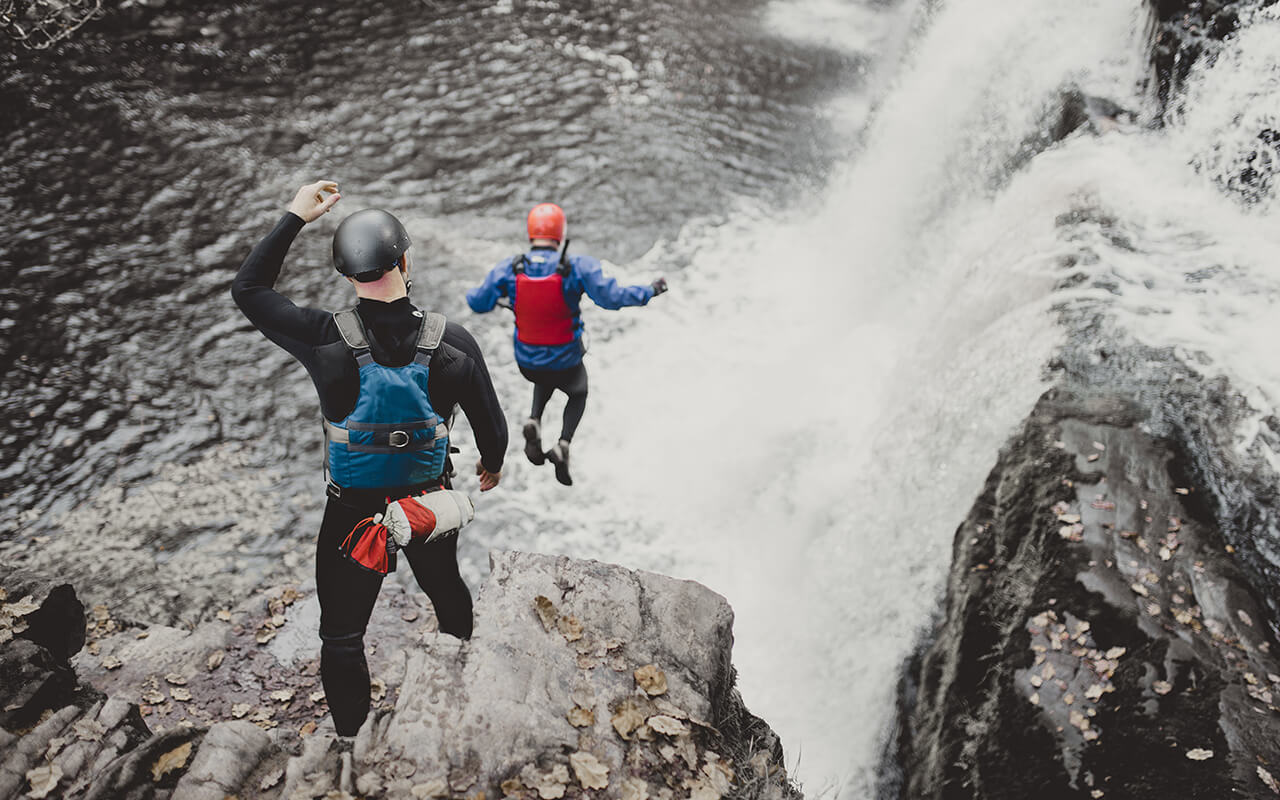 Coasteering in Wales