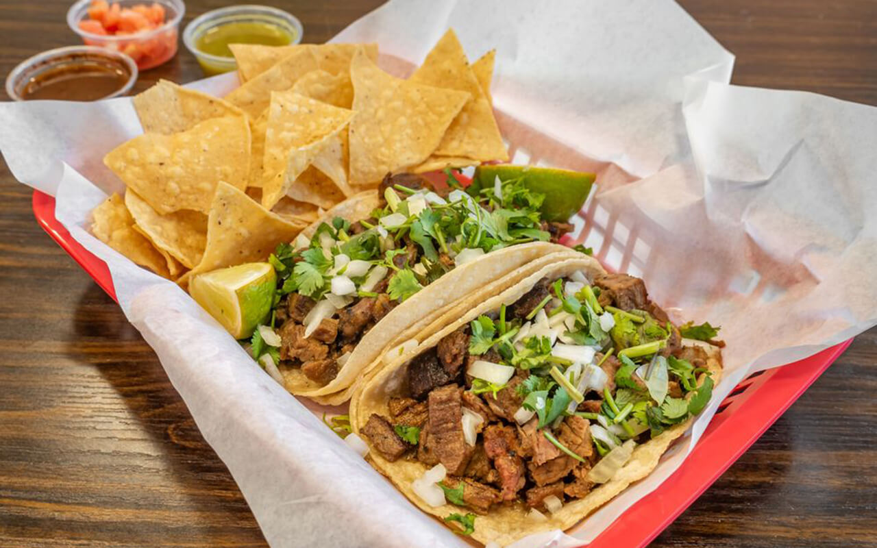 Food at Casita Tacos Al Carbon