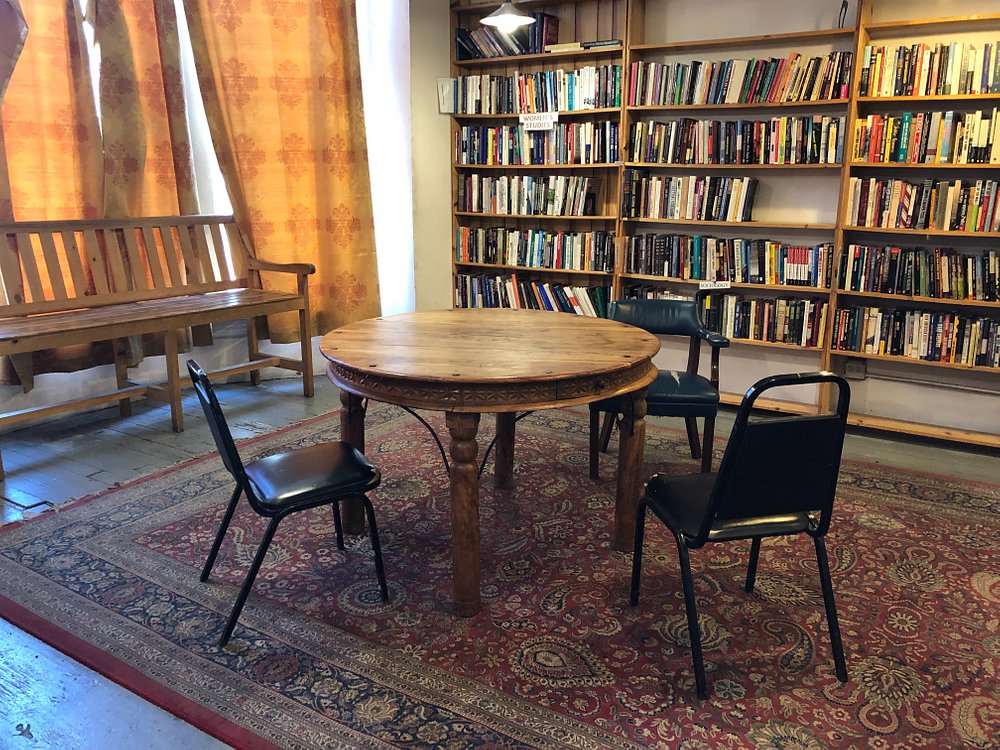 We ventured out of downtown Chicago during our spring break trip to the Windy City and decided to take the train out to the Wicker Park neighborhood, One of our goals on every vacation is to visit at least one local, non-chain bookstore, and Myopic Books was at the top of our list for Chicago.