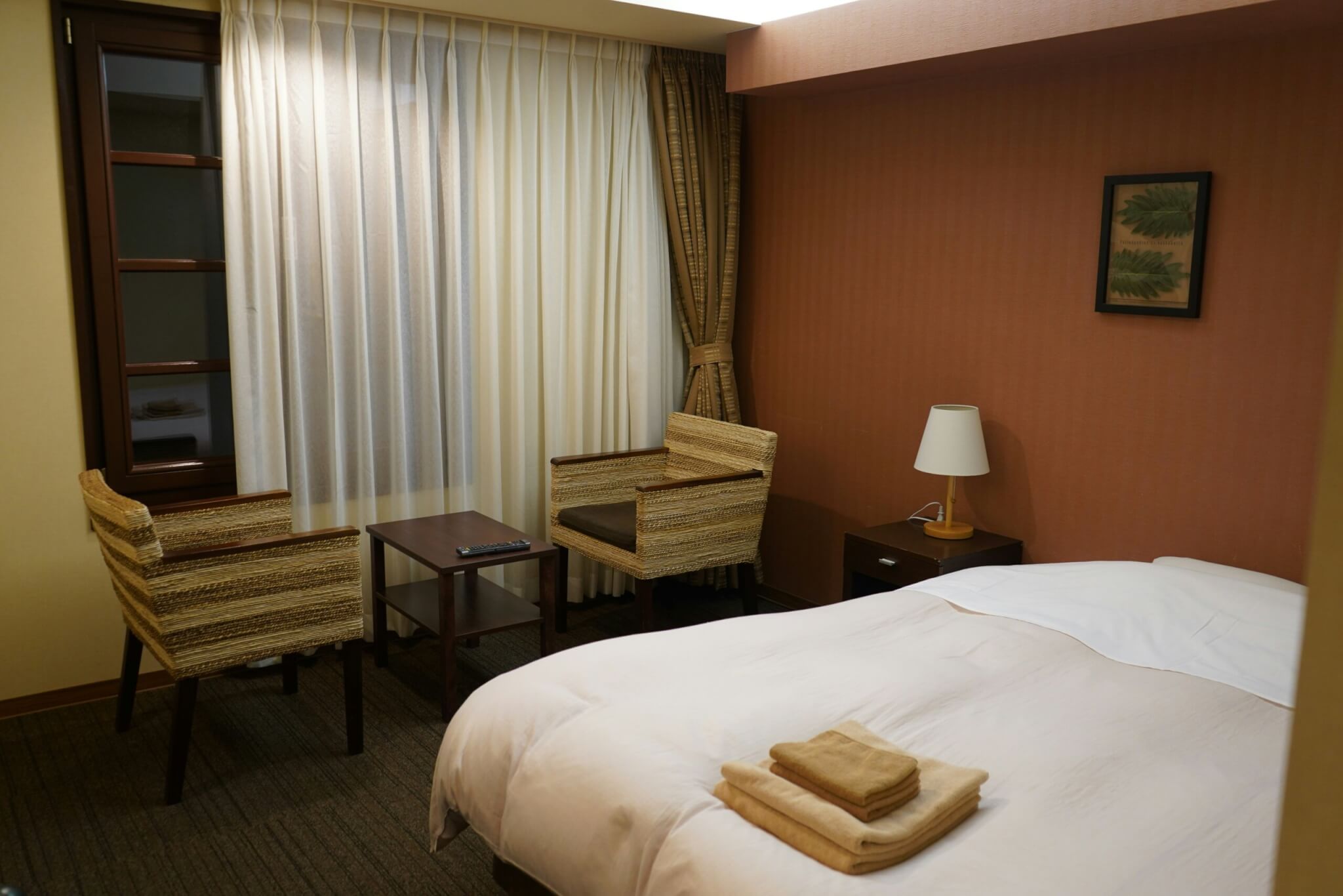 Simple Japanese hotel room