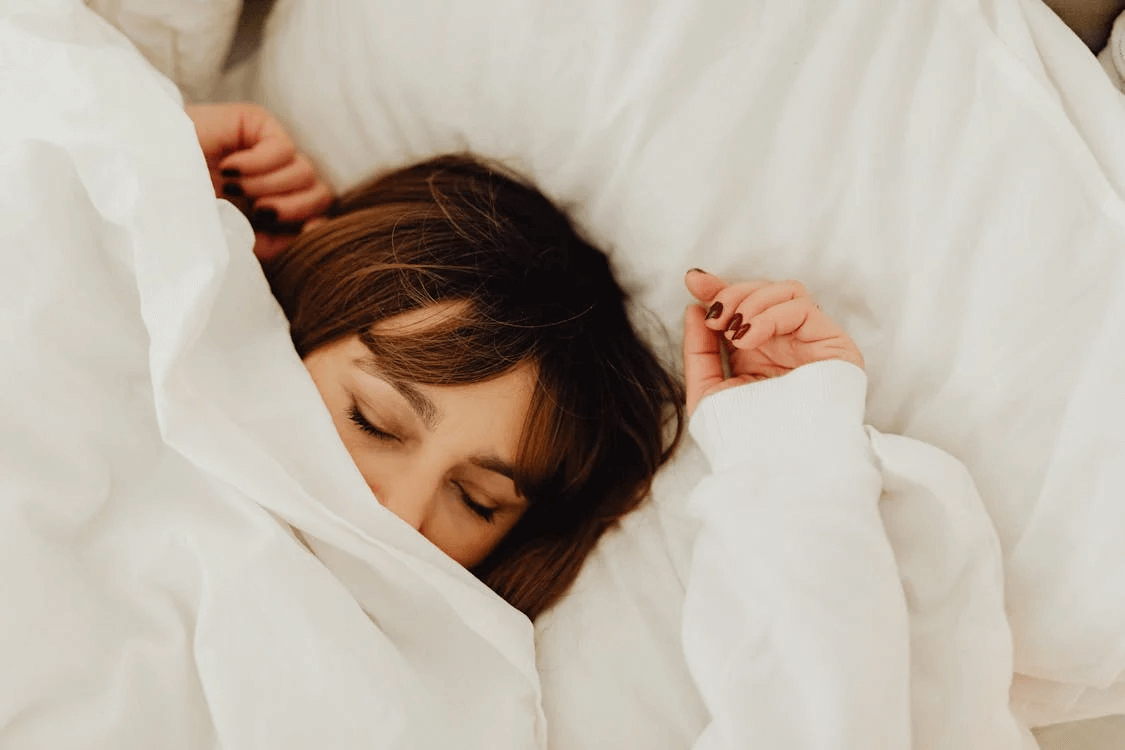 Woman in bed sleeping