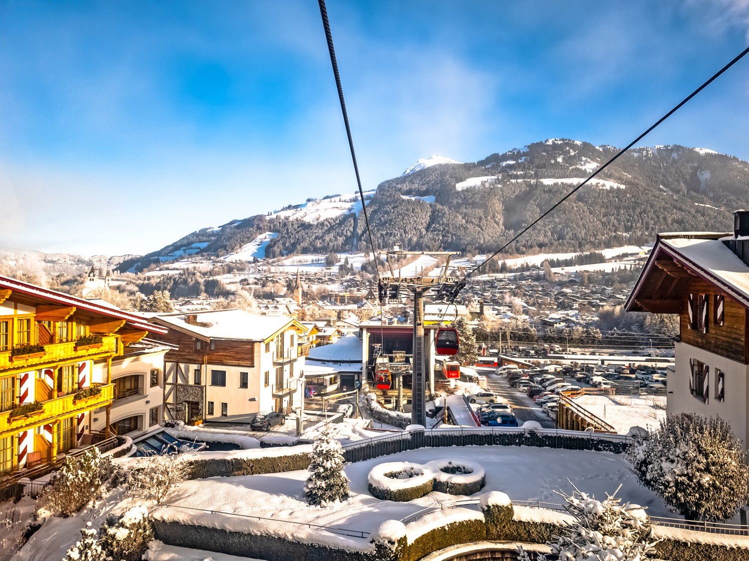 Kitzbuhel, ski resort in Austrian Alps

