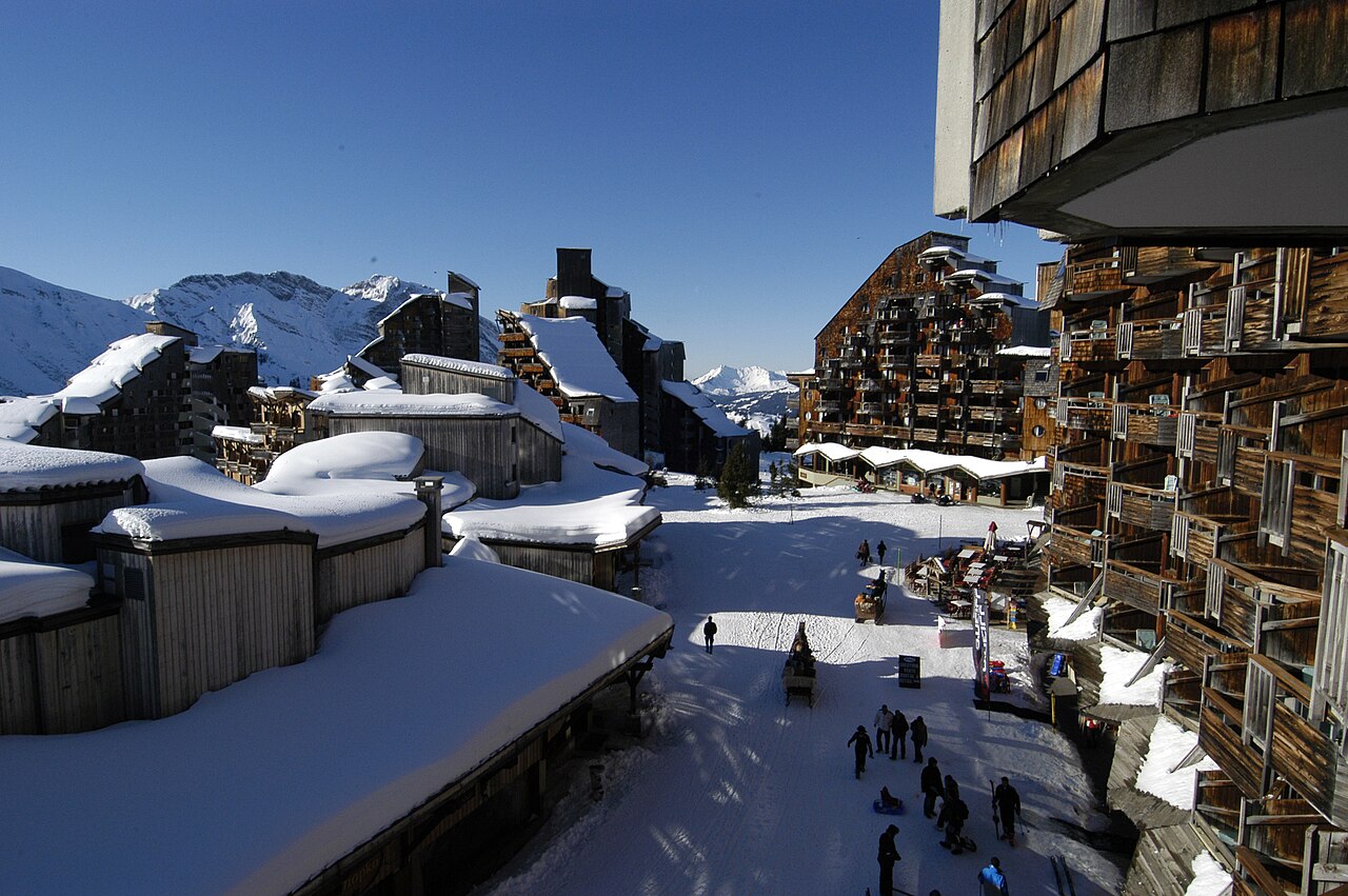 View looking up to Avoriaz from our Balcony
