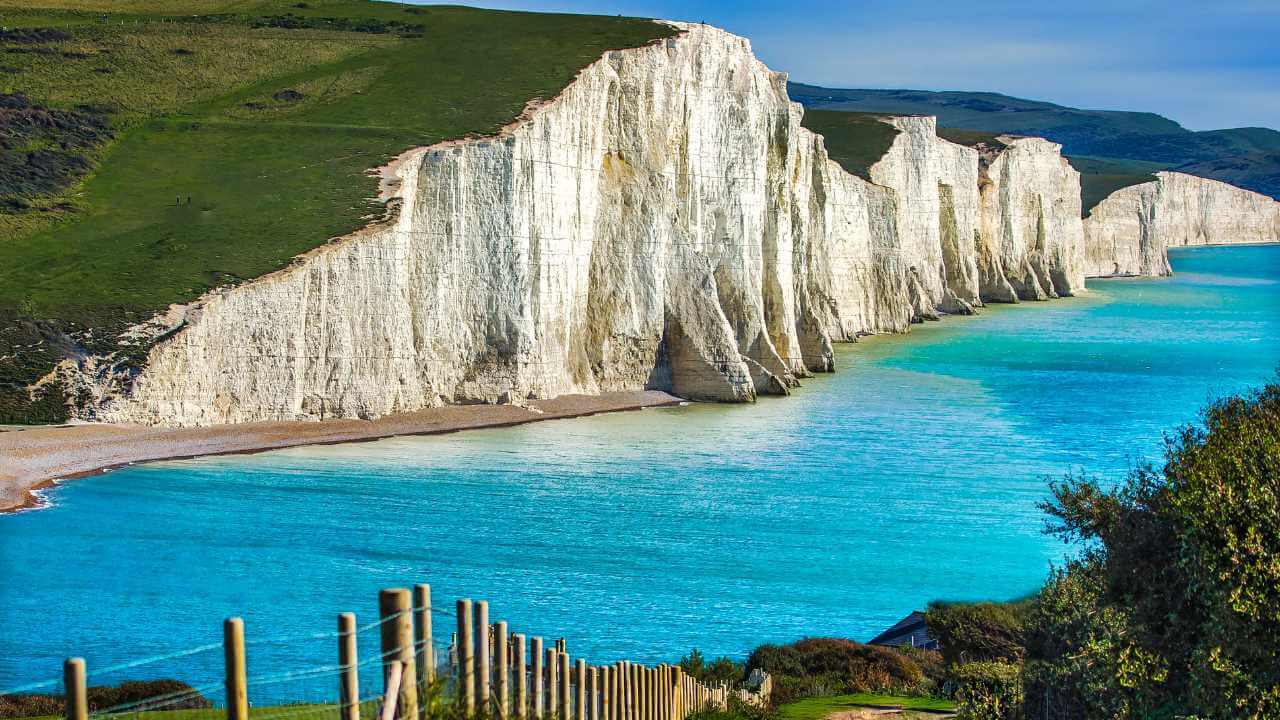 the white cliffs of dover, england
