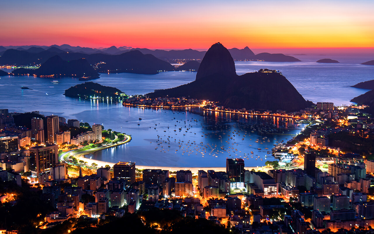Brazil at night