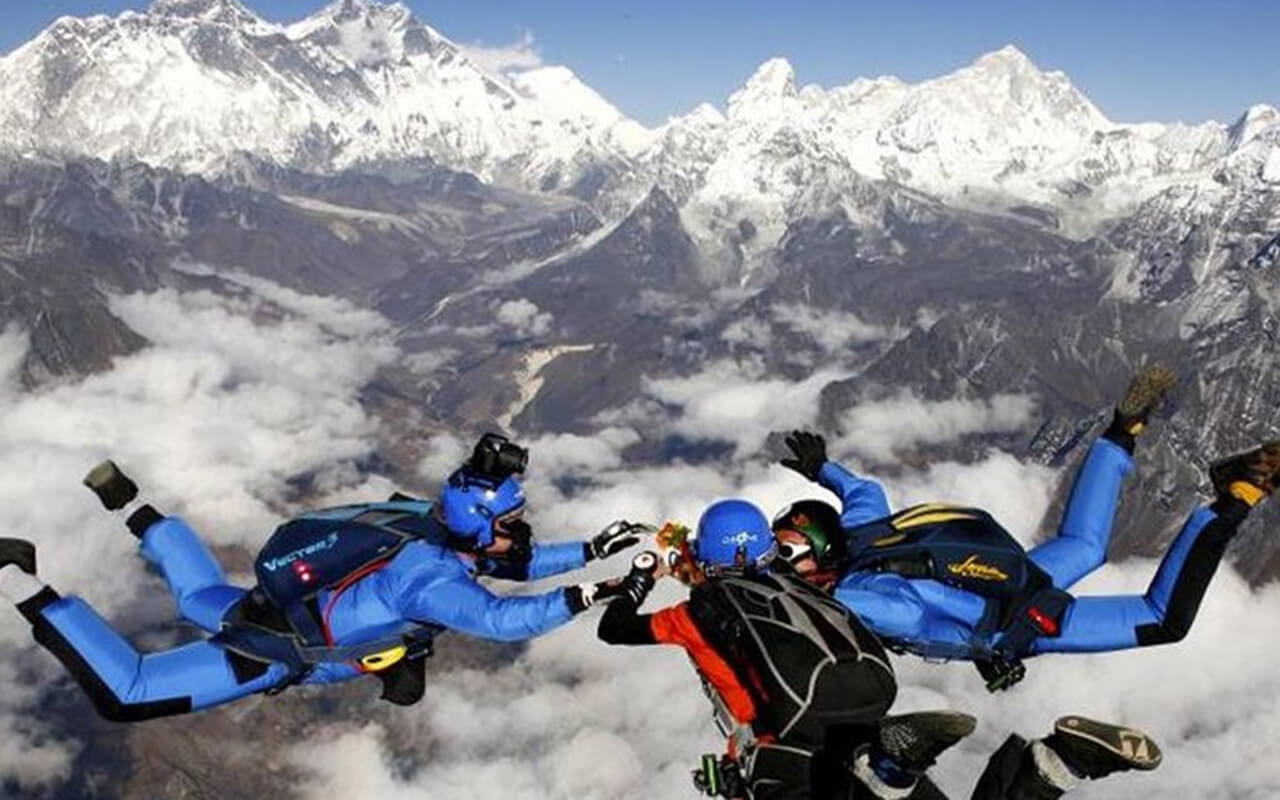 Skydiving in Nepal