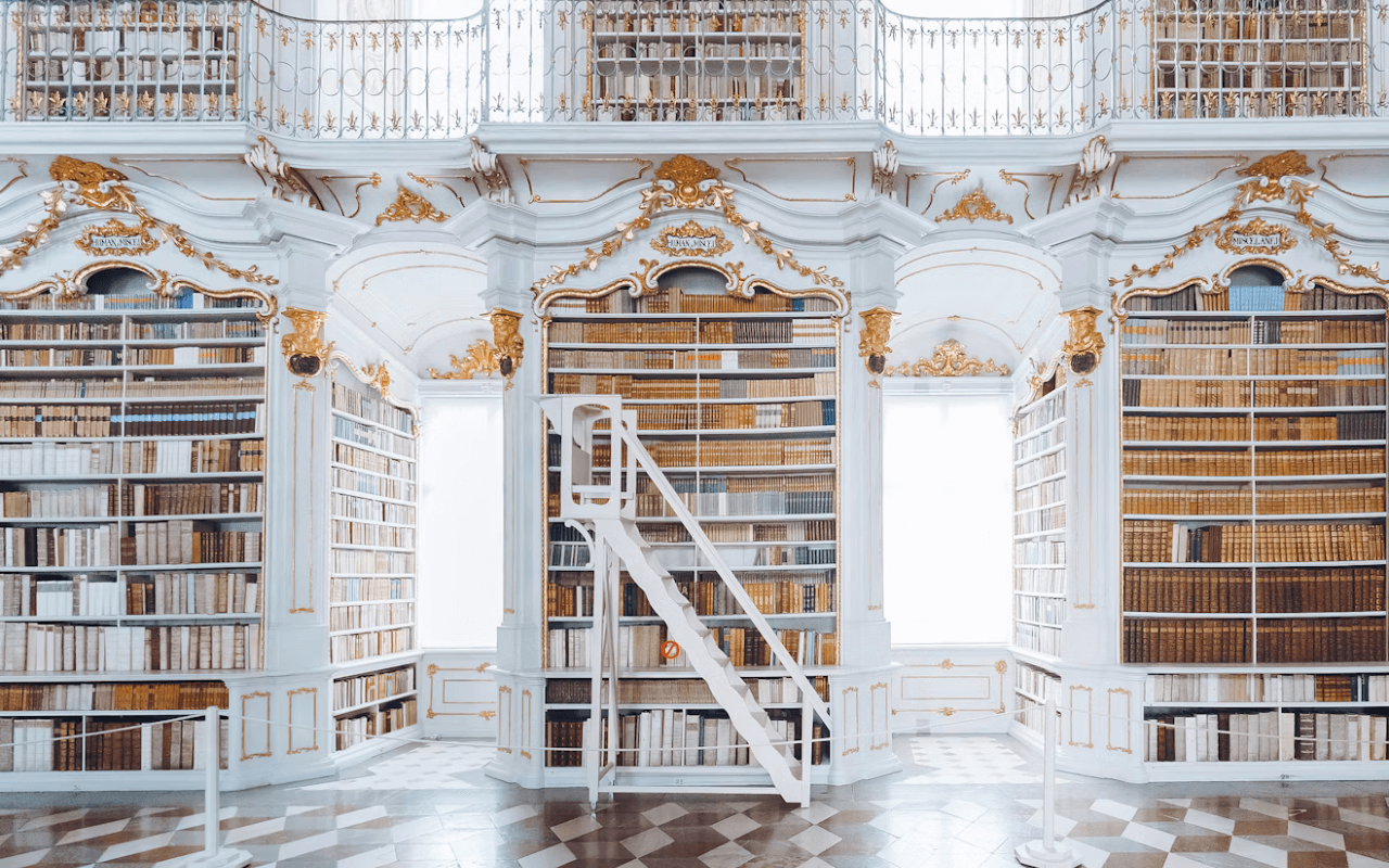 Interior of a library