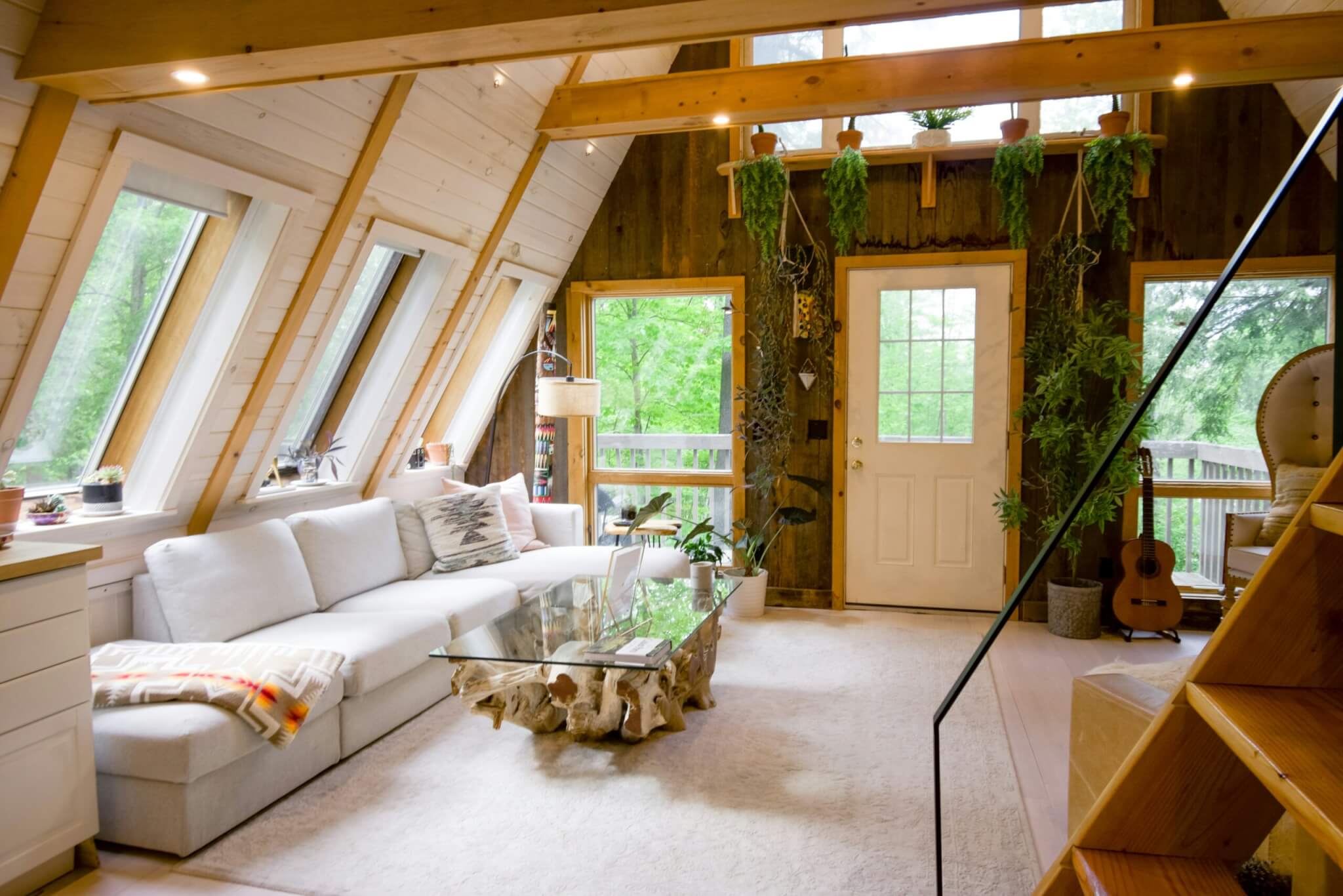 living room in an airbnb