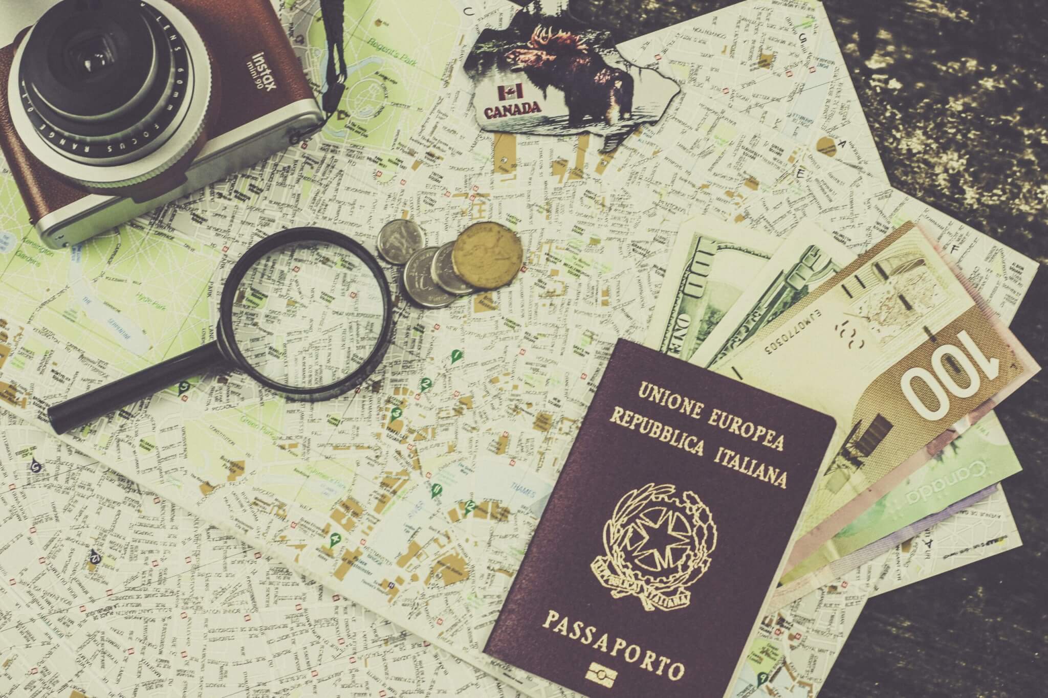 passport and documents