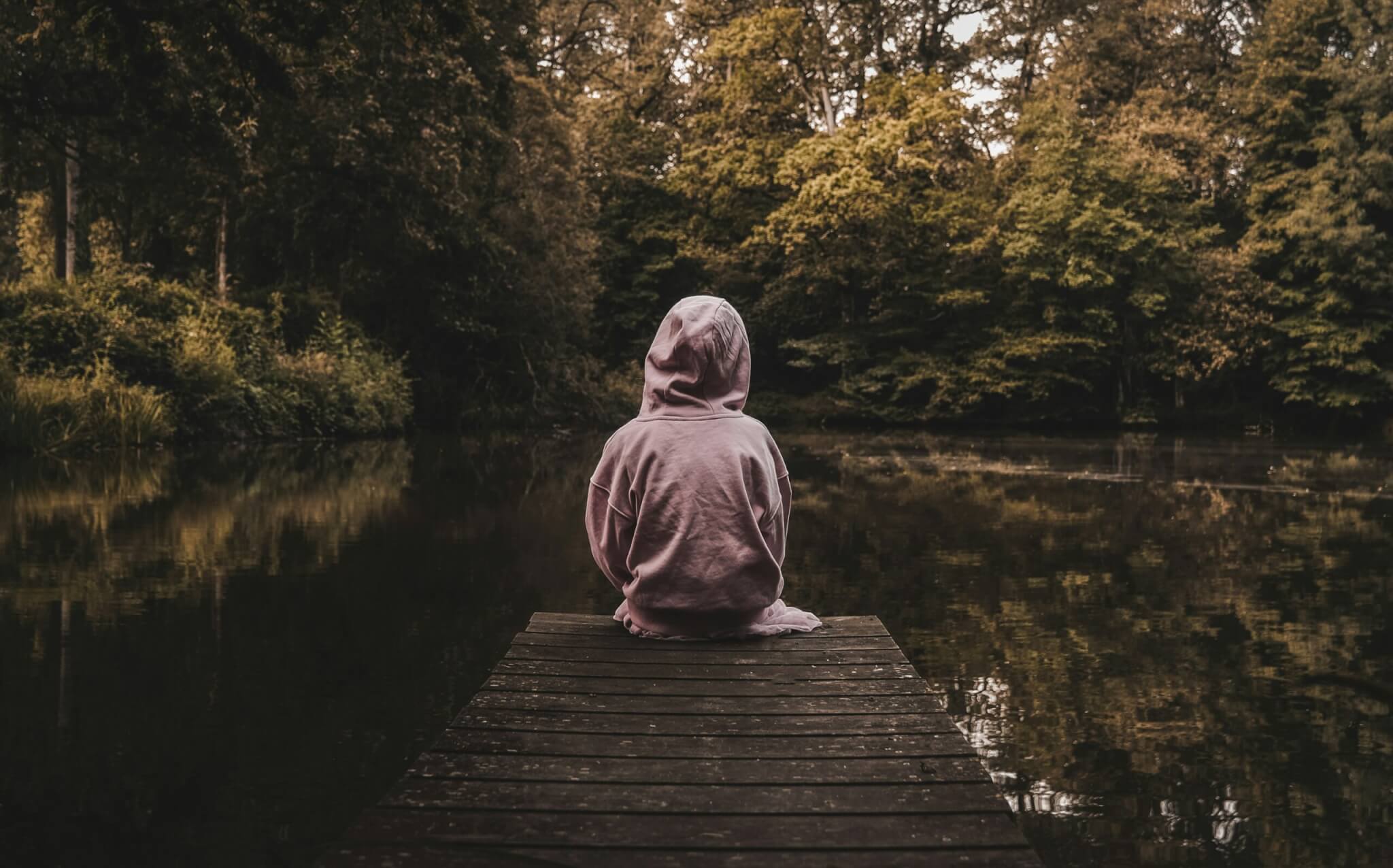 person wearing a hoodie