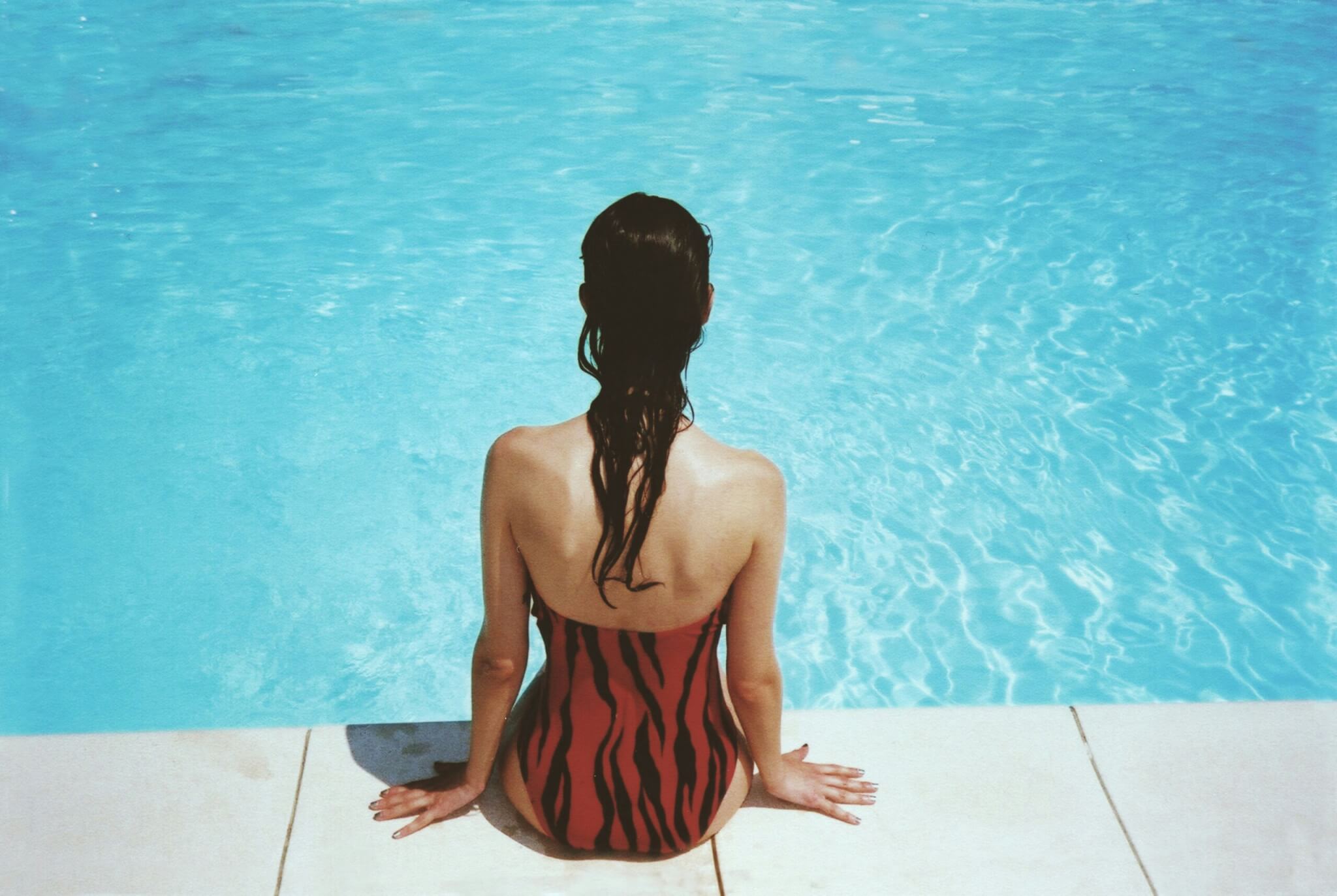 woman wearing a bathing suit