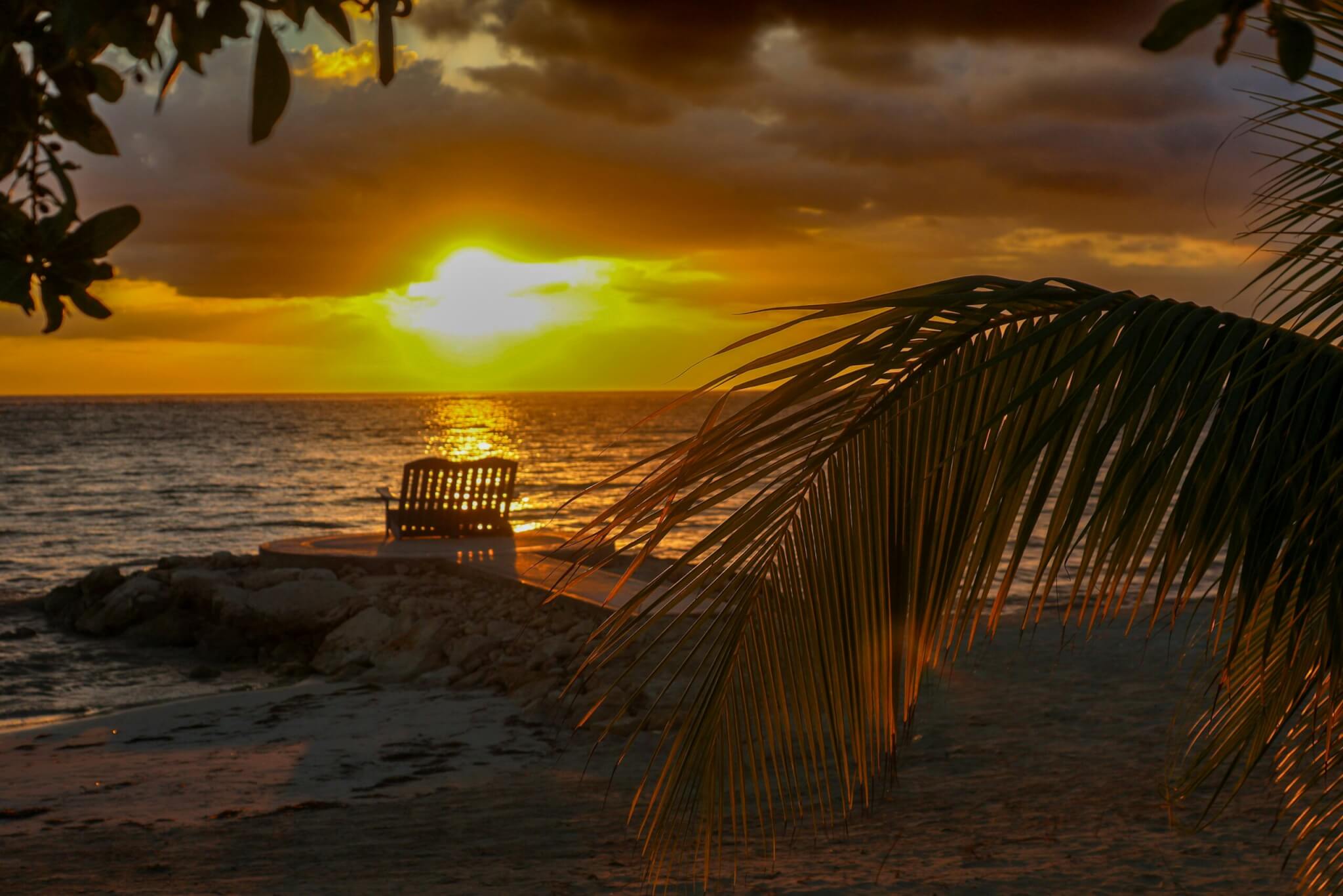 sunset in jamaica