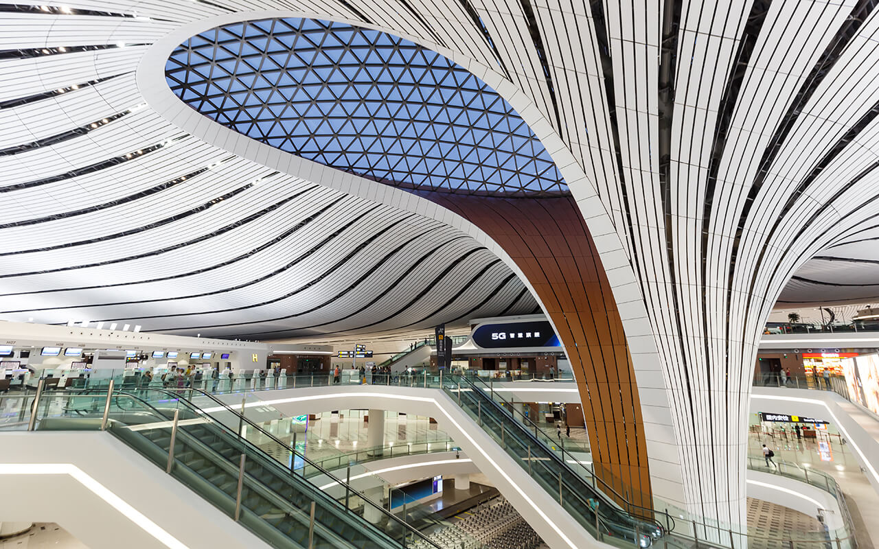 Beijing Daxing New International Airport Terminal in China