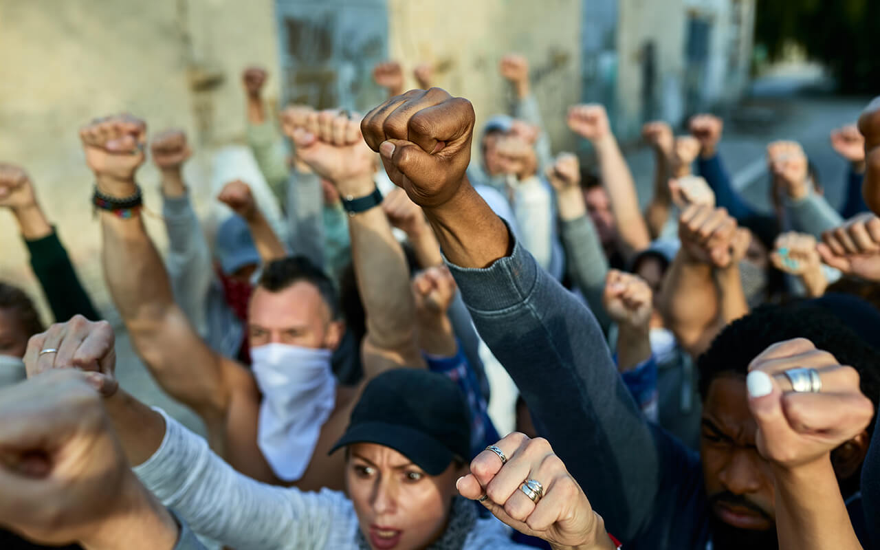 Large protest