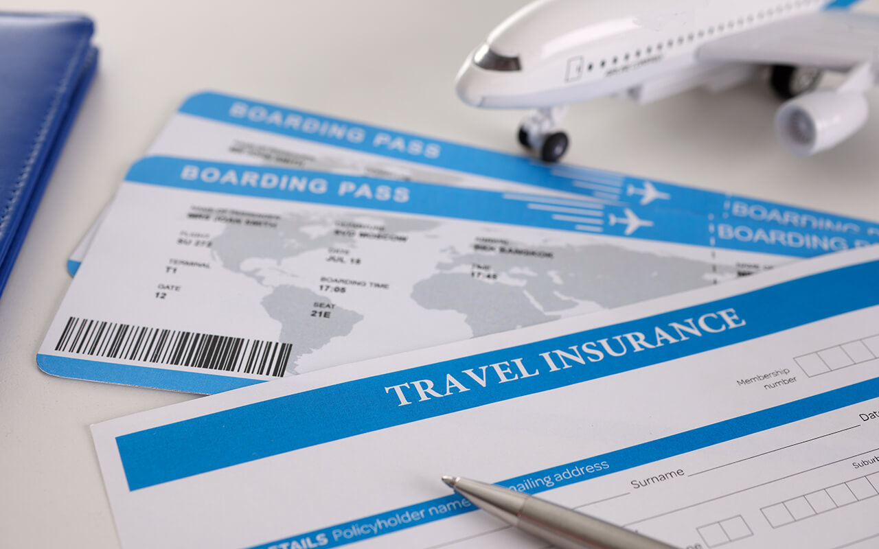 Travel insurance paperwork
