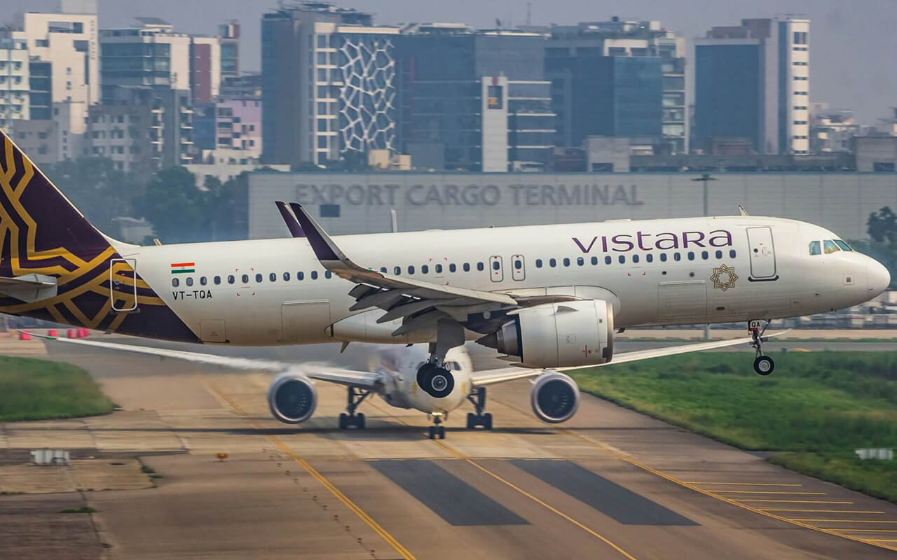 Vistara airlines plane