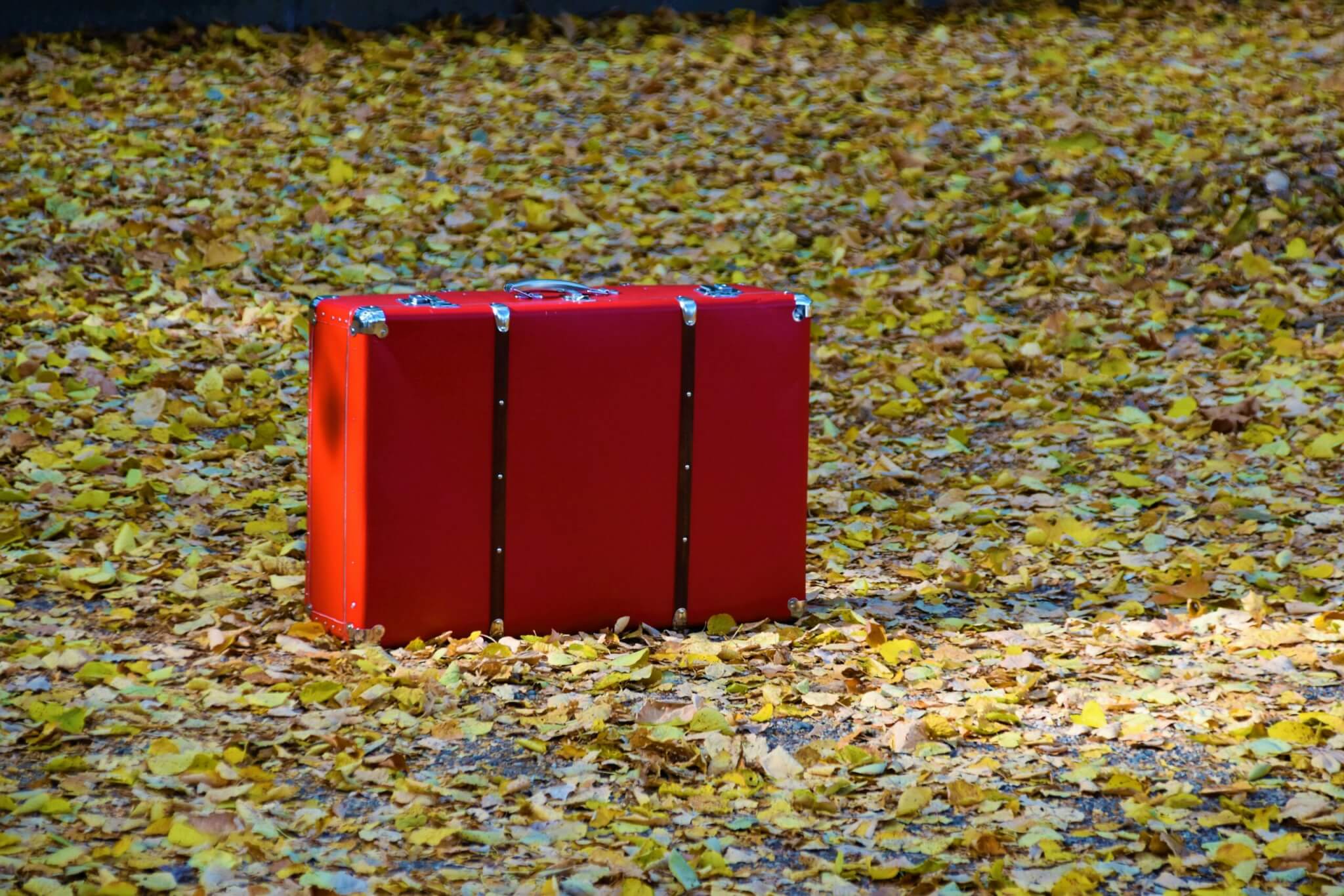 red suitcase