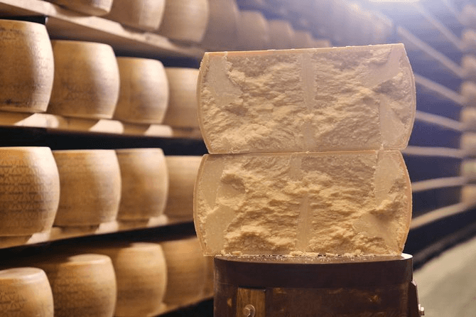 Cheese from Parma and Tuscany