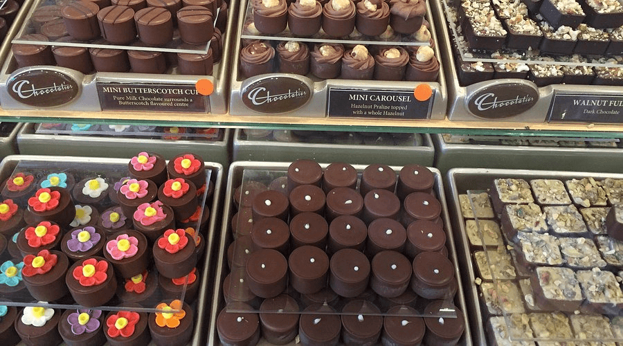 Chocolate store window