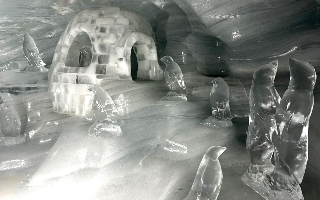 Glacier Ice Cave at Jungfraujoch, Switzerland