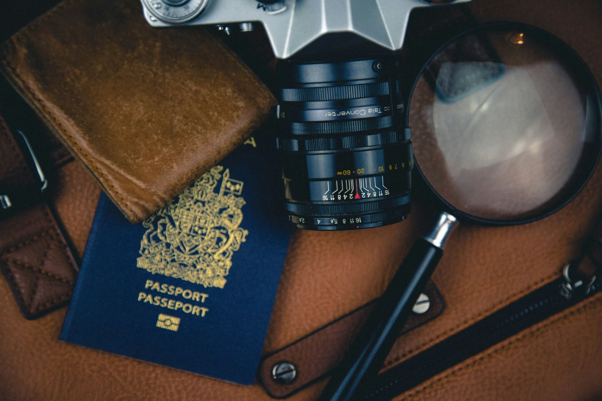 passport and camera