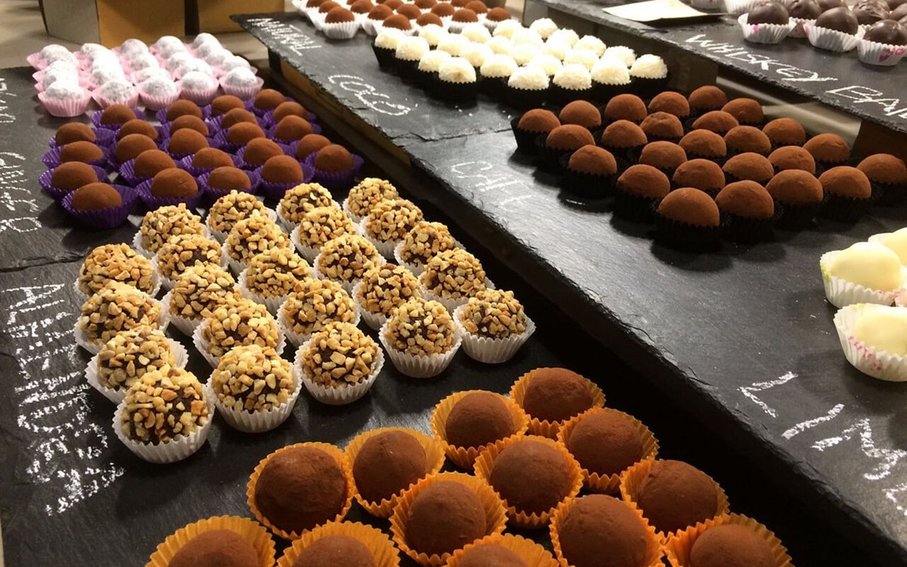 Chocolate bonbon selection