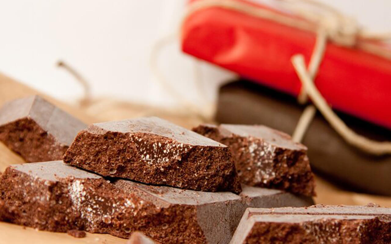 Plate of Aztec-inspired chocolates
