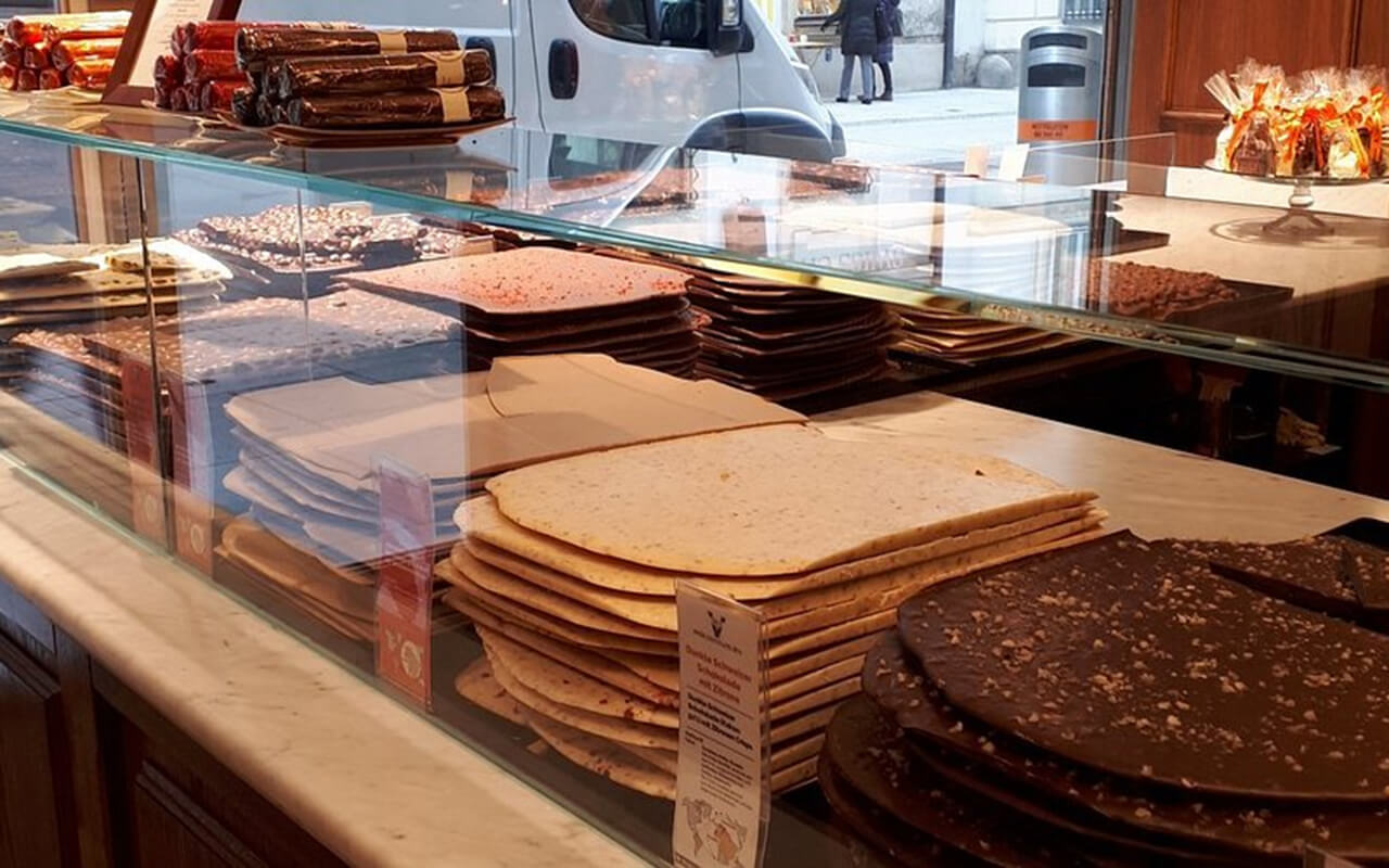 Chocolate store window