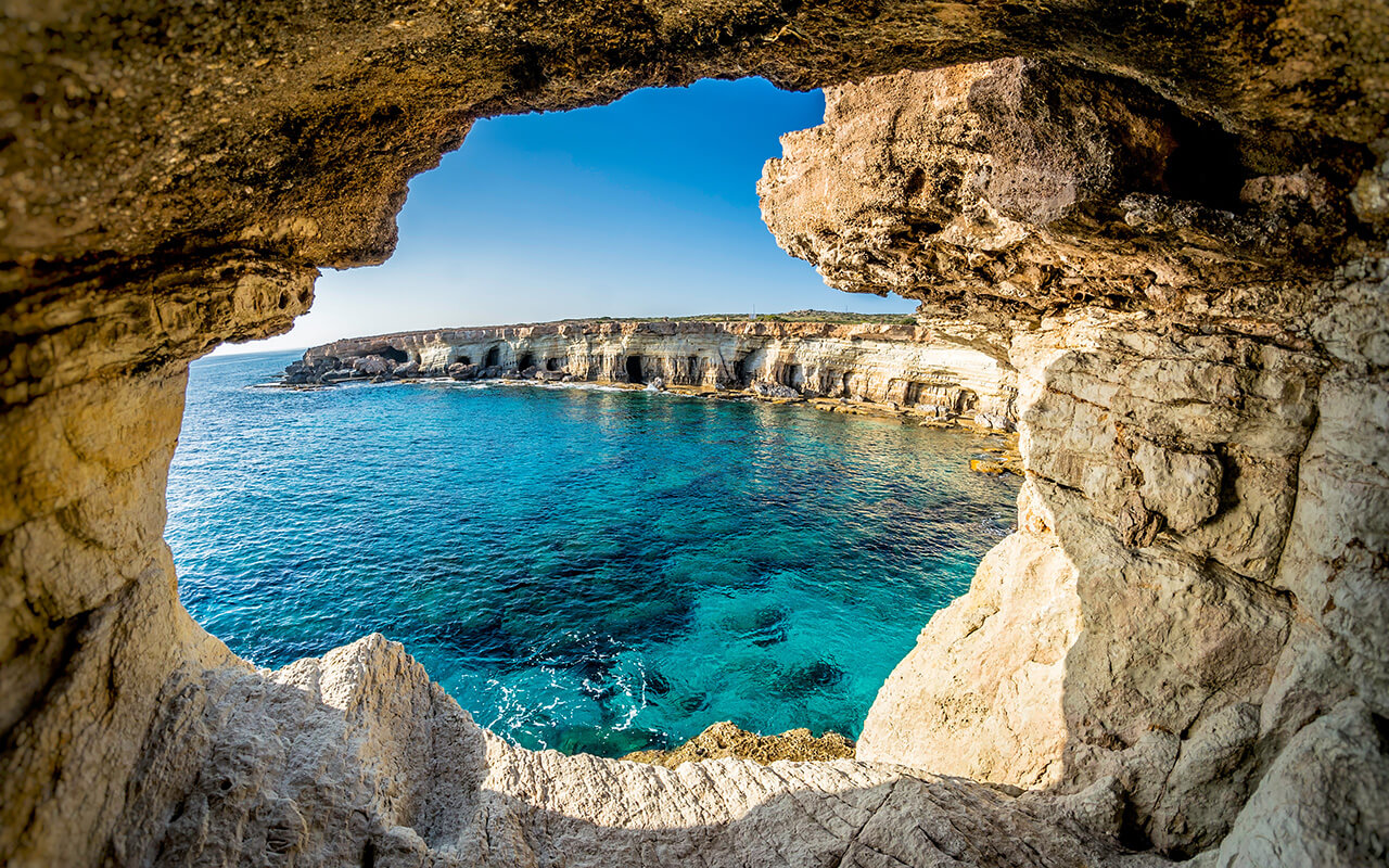 Sea Caves near Ayia Napa, Cyprus