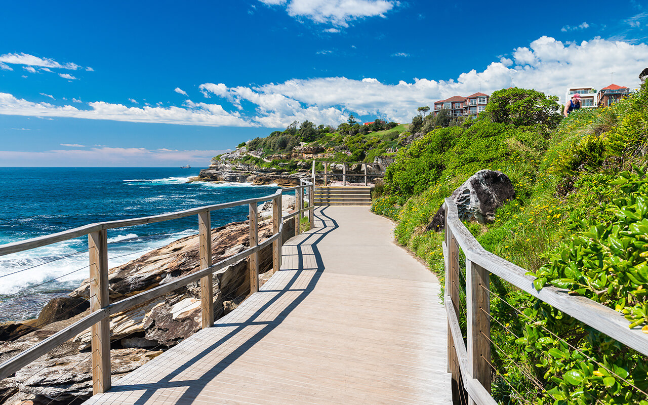 Beautiful coast of Bondi, Australia