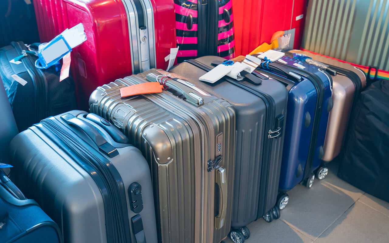 Room filled with luggage