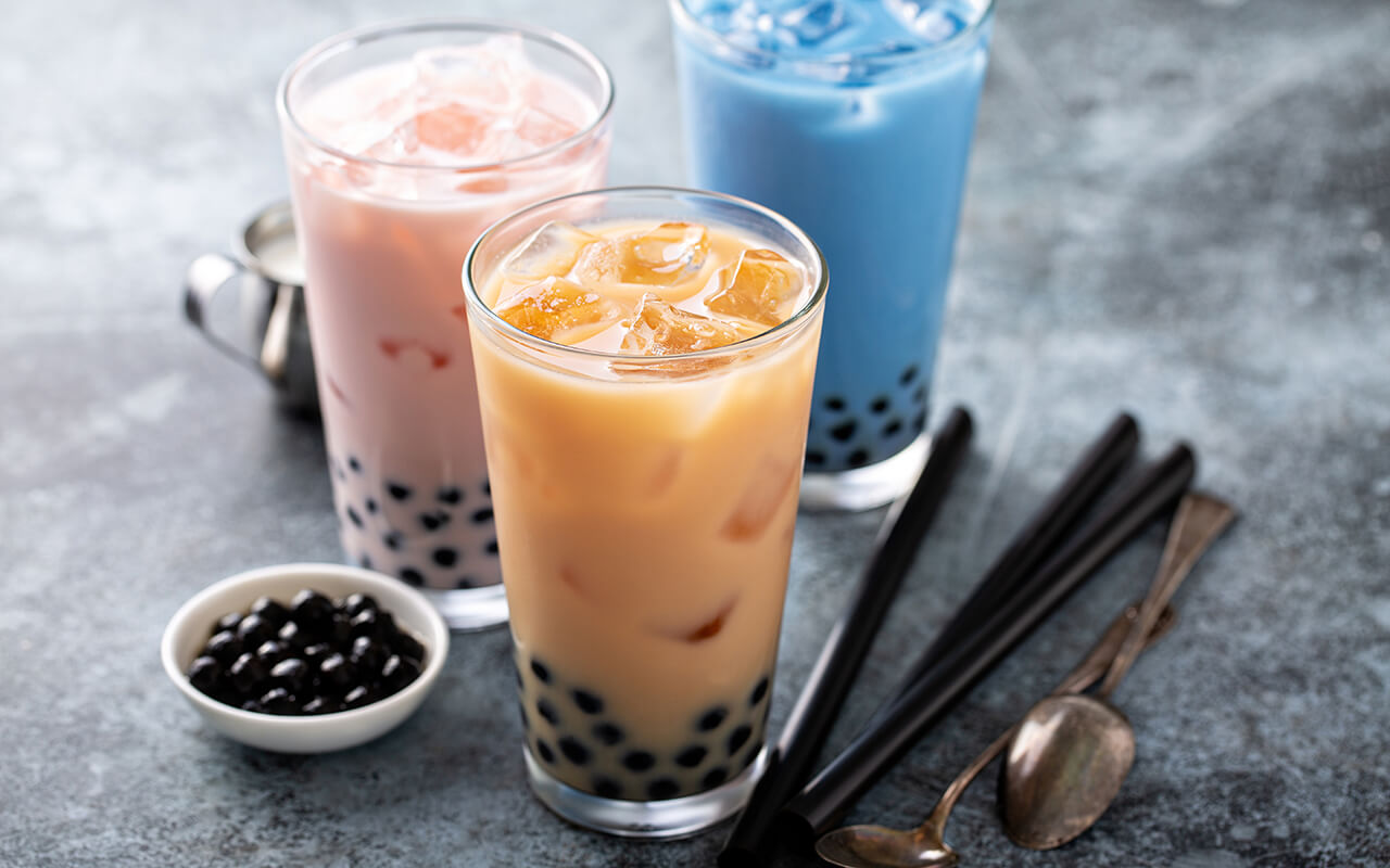 Bubble tea drinks
