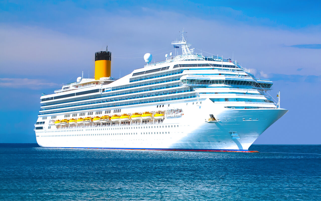 Cruise ship on the water