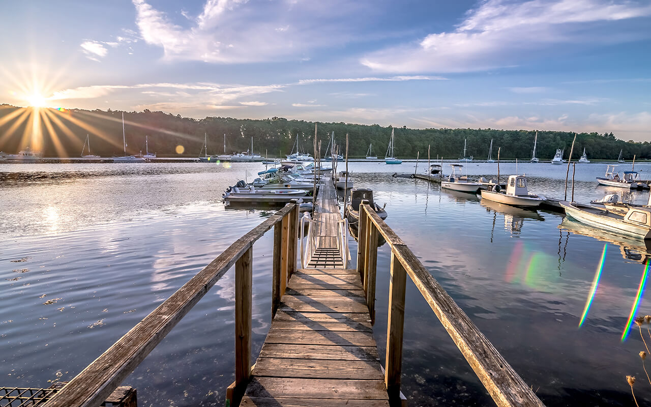 Greenwich Bay Harbor Seaport in east greenwich Rhode Island