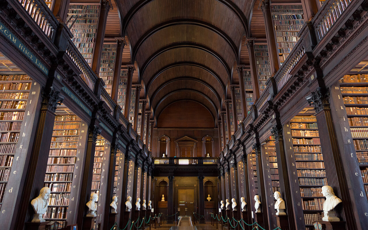 Interior of a library