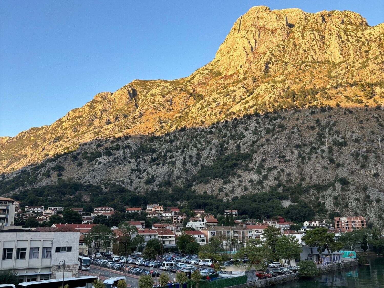 Kotor during sunset 