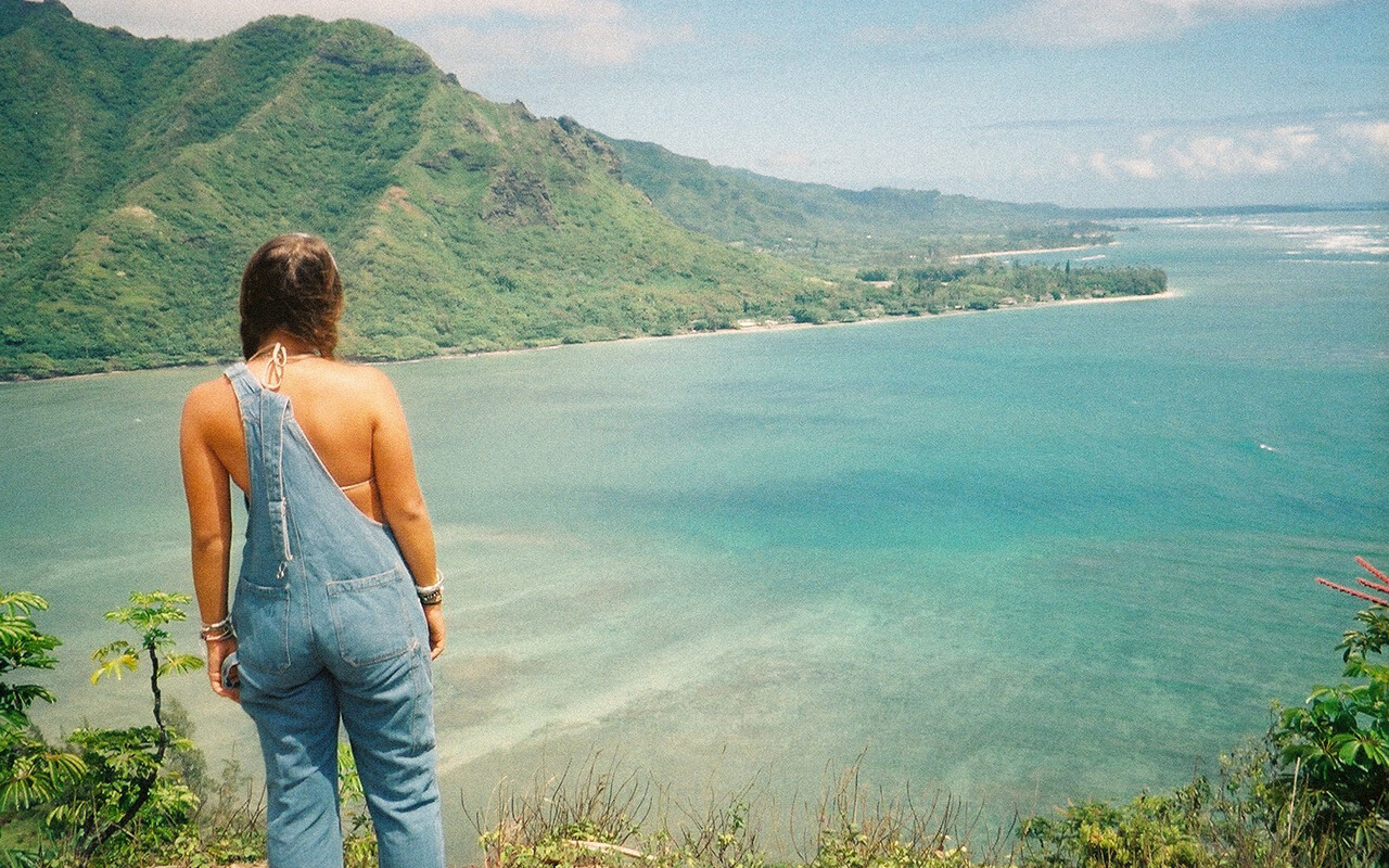 Looking out over Kahana Bay