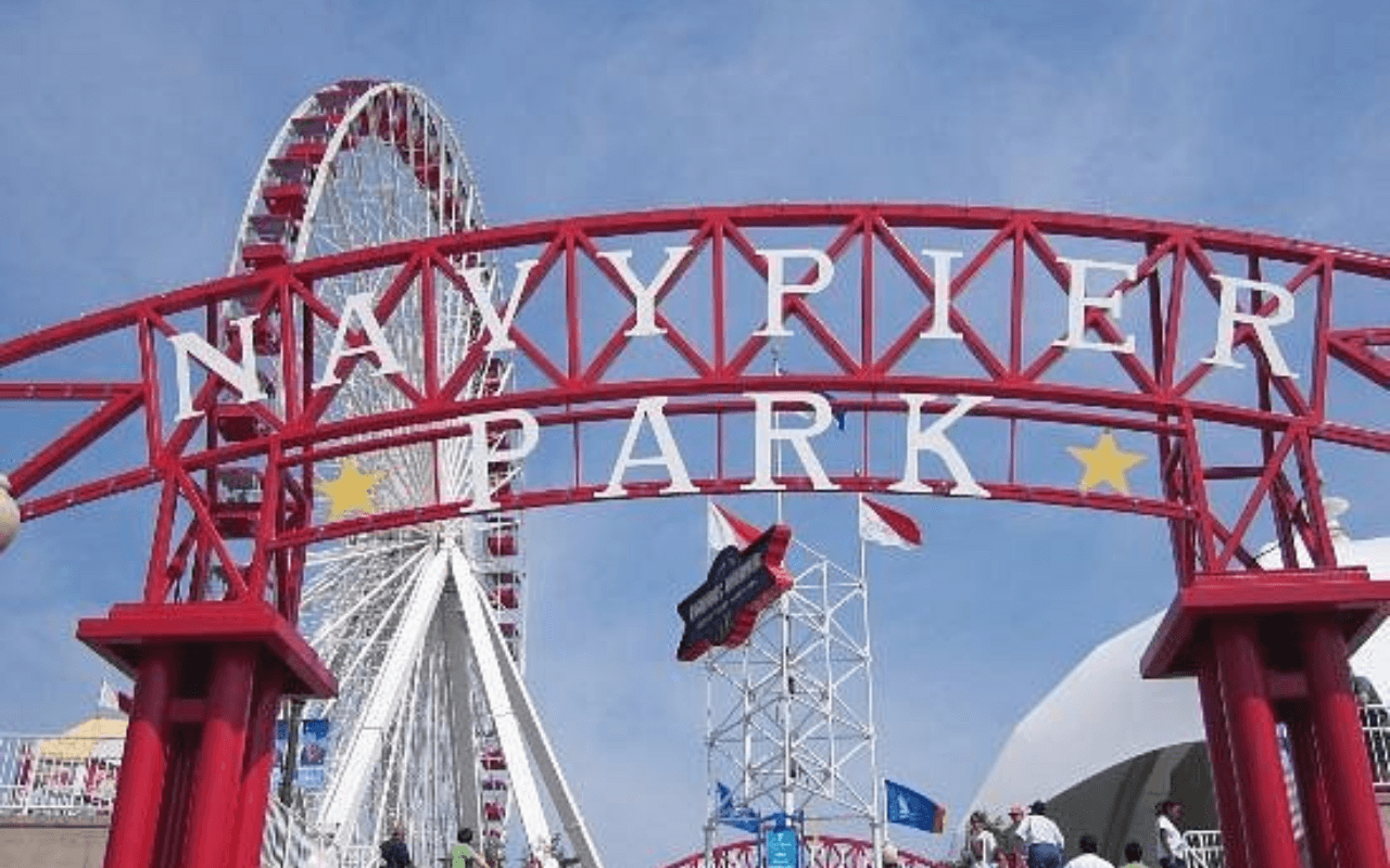 Navy Pier, Lake Michigan in Chicago, Illinois