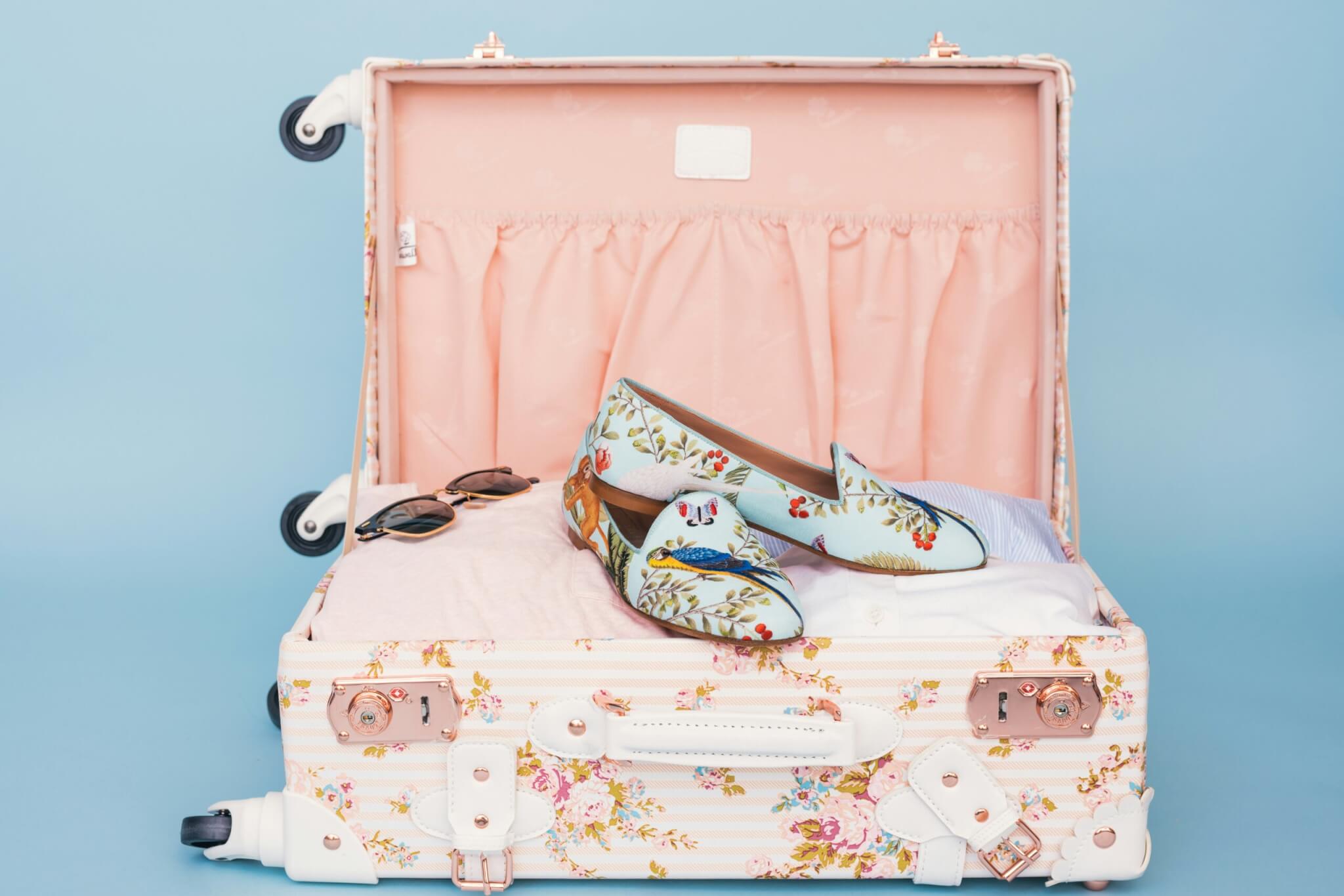 open suitcase