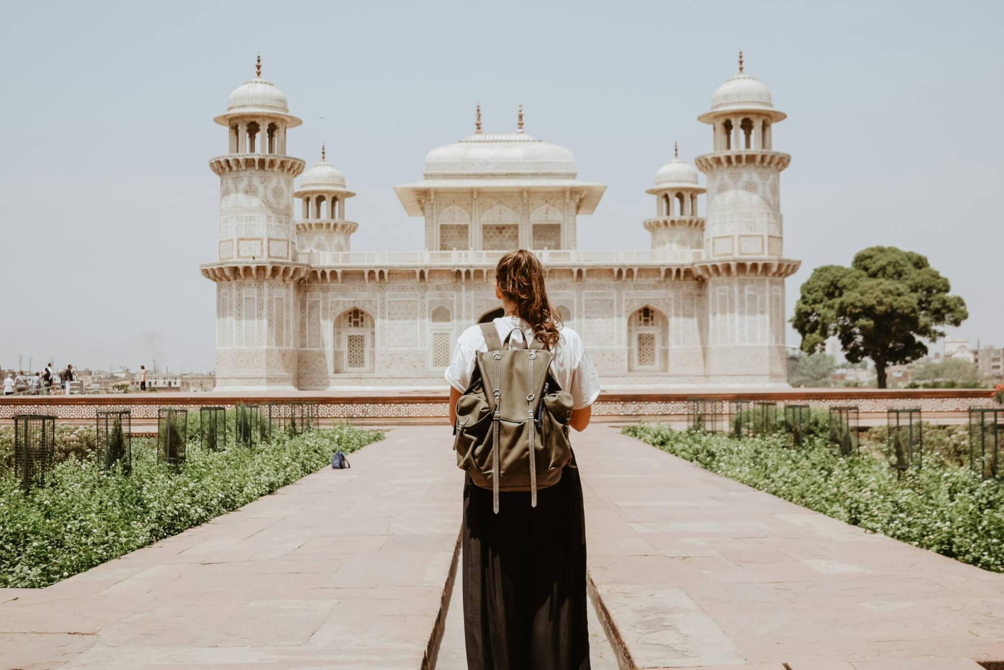 woman traveling alone