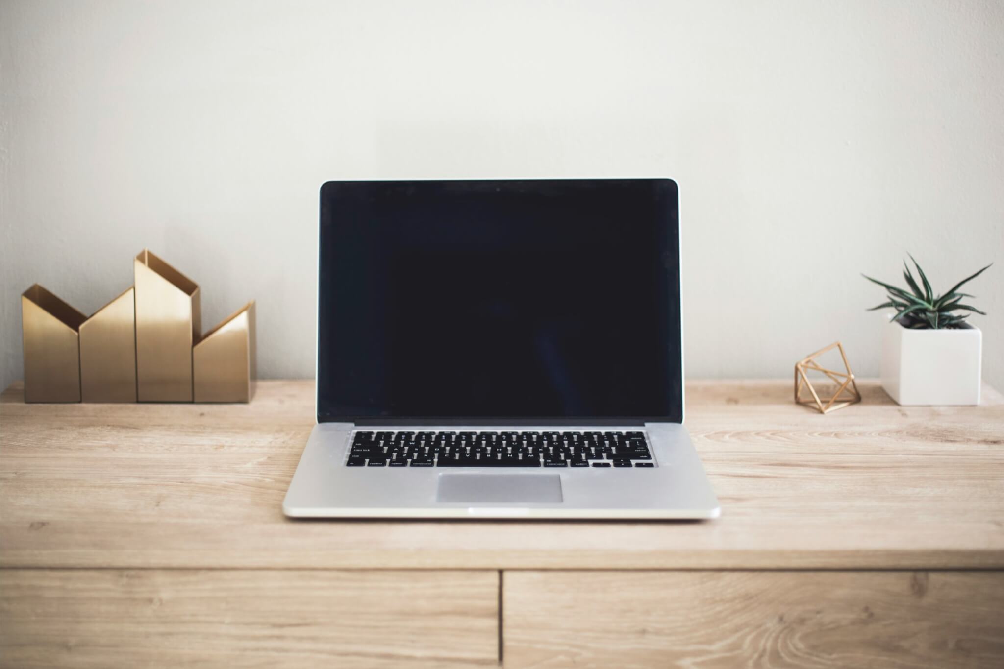 open laptop