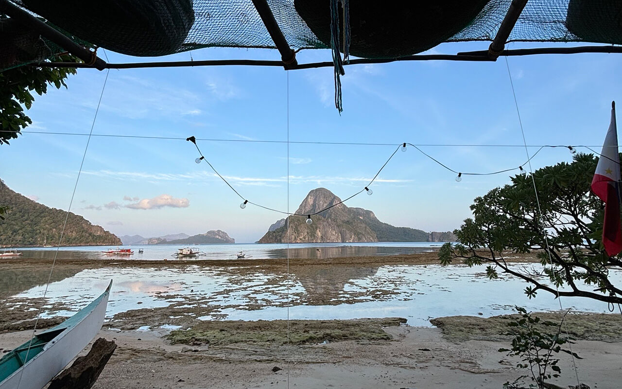 More beach views from the hammocks at the hostel 