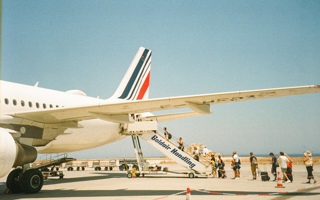 Airplane on the runway