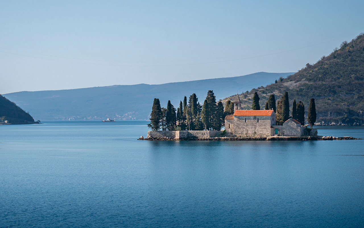 Saint George Island, Bay of Kotor, Montenegro