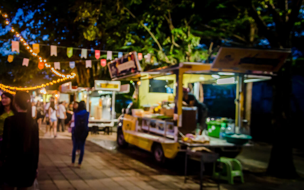 Street food market