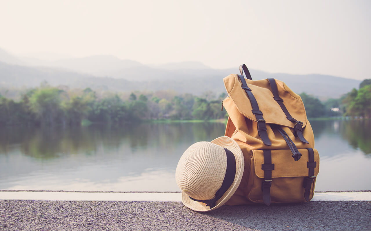 Backpack and travel accessories