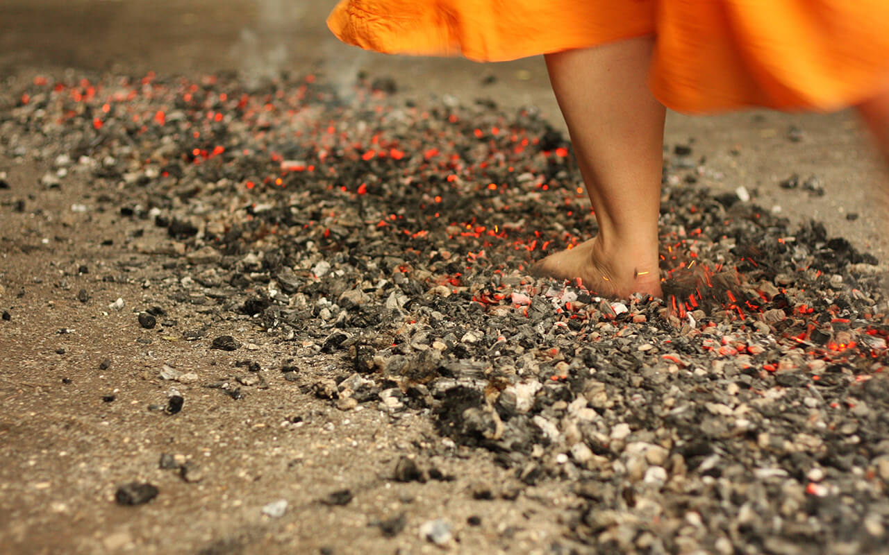Fire walking