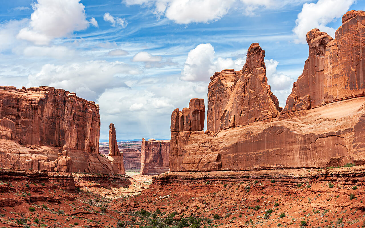 The Wall Wall Street Arches National Park Utah USA